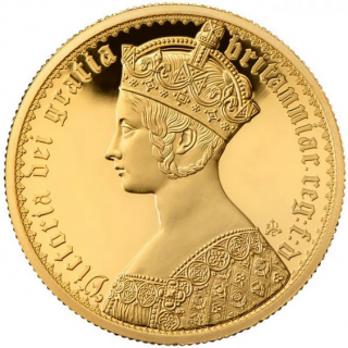 Zlatá mince Viktoriina gotická koruna 2022  - 1 Oz proof