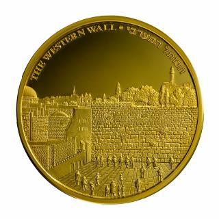 Zlatá mince Western Wall -série Views of Jerusalem 2020 1 Oz