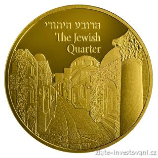 Zlatá mince Židovská čtvrť-série Views of Jerusalem 2017 1 Oz