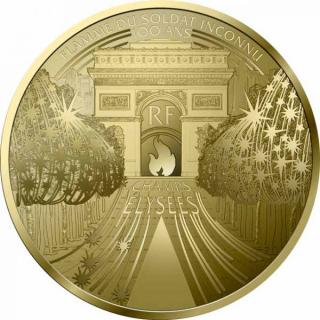 Zlatá moderní mince Champs-Elysees 1/4 Oz proof 2020