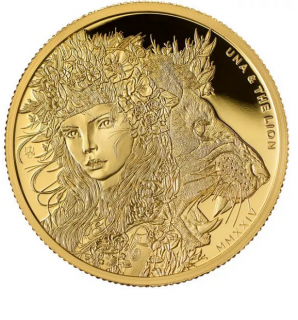 Zlatá moderní mince Una a Lev 2024 - 1 Oz - PROOF