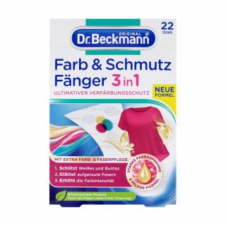 Dr. BECKMANN FARB & SCHMUTZ FÄNGER 3in1 Ubrousky proti zapírání prádla 22ks