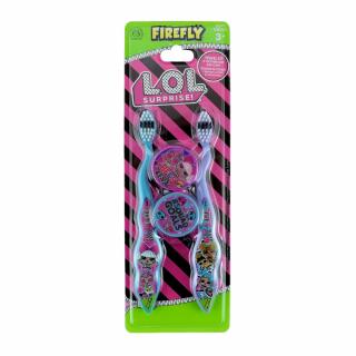 FIREFLY L.O.L. SURPRISE! Dětský zubní kartáček s krytkou 2ks