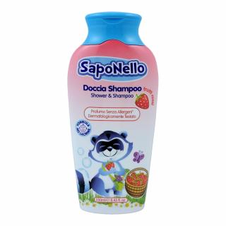 SAPONELLO DOCCIA SHAMPOO Dětský sprchový šampon 250ml Dětský sprchový šampon SAPONELLO DOCCIA SHAMPOO: FRUTTI ROSSI (červená)