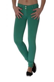 Freddy® kalhoty Wr.Up D.I.W.O - Nízký pas - Zelená Emerald Barva: Zelená, Velikost: L