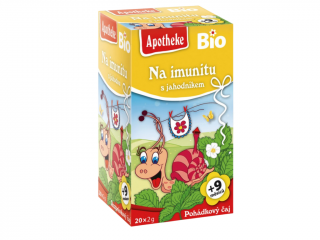 Apotheke bio Dětský čaj na imunitu s jahodníkem 20x2g