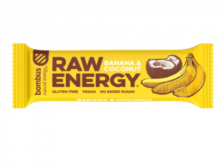 Bombus raw energy banán a kokos 50g