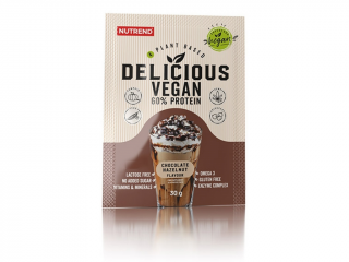 Nutrend delicious vegan protein čokoláda a lískový ořech 30 g