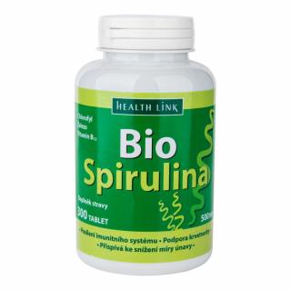 Spirulina s vitaminem B12 300 tablet × 500 mg BIO HEALTH LINK