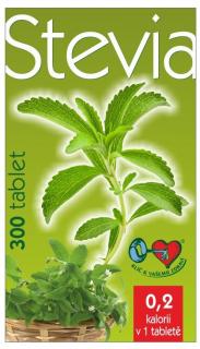 Stevia - 300 tablet v praktickém dávkovači