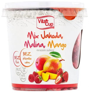 Vita Cup - Mix ovoce Jahoda Malina Mango sušené mrazem 30 g
