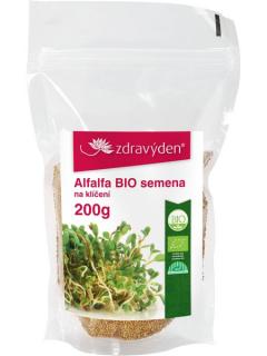 Zdravý den Alfalfa BIO – semena na klíčení 200g