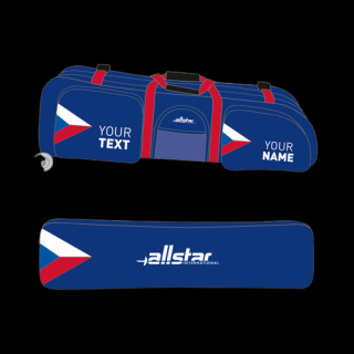 RB3-CZE Allstar Jumbo, dvouoddílová taška s třema kapsam v národních barvách, možnost potisku vlastního jména Provedení: Beze jména