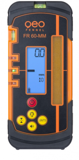 GeoFennel Přijímač FR 60-MM pro rotační lasery s červeným i zeleným paprskem se zobrazením výšky v mm