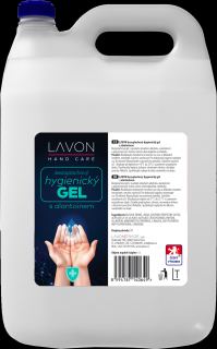 LAVON hygienický gel 5 l, 64 % alkoholu