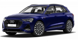 AUDI E-TRON 55 QUATTRO S-LINE - modrá Navarra metalíza