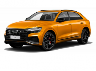 Audi Q8 - nafta - sportovní paket S-line - oranžová metalíza - super výbava - sleva 20% - objednání online