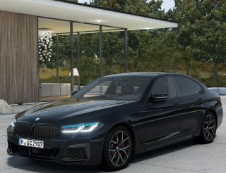 BMW 540d xDRIVE Msport sedan - černá Carbon Black metalíza