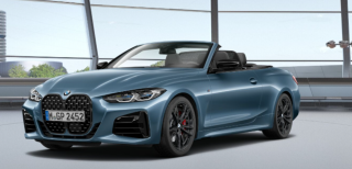 BMW M440i xDrive cabrio - modrá Arctic Race Blue metalíza