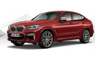 BMW X4 M40d- červená Flamenco Red