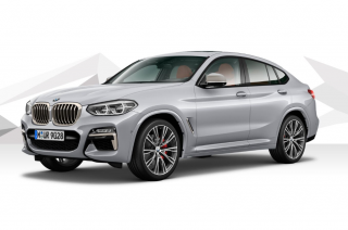 BMW X4 M40d- stříbrná  Glacier Silver