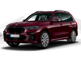 BMW X7 M50d xDRIVE Mpaket - červená metalíza ametrine