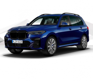 BMW X7 M50d xDRIVE Mpaket - modrá metalíza tanzanite