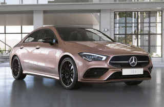 MERCEDES-BENZ CLA COUPÉ 250 7G-DCT AMG - zlatá Rose Gold metalíza