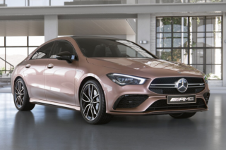 MERCEDES CLA COUPÉ 35 AMG 4matic 7G-DCT AMG - zlatá Rose Gold metalíza