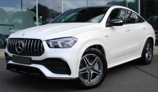 MERCEDES GLE COUPÉ 53 AMG 4matic+  - bílá Diamond metalíza