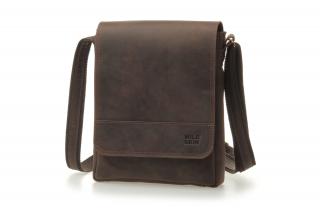 Kožená crossbody taška TOUCH Terra tmavě hnědá