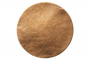 Kožený podtácek CIRCLE Bronze Dárková plechová krabička: Ano, Počet: 7