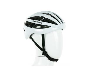 Cyklistická helma CRUSSIS 03011 - bílá Bílo- černá: L/XL vel.58-62