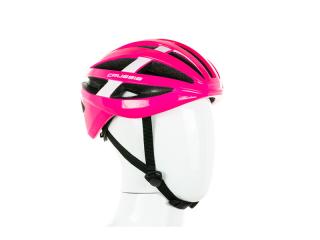 Cyklistická helma CRUSSIS 03011 - růžová Bílo- černá: L/XL vel.58-62