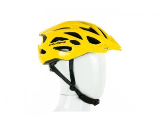 Cyklistická helma CRUSSIS 03013 - žlutá Bílo- černá: L/XL vel.58-62