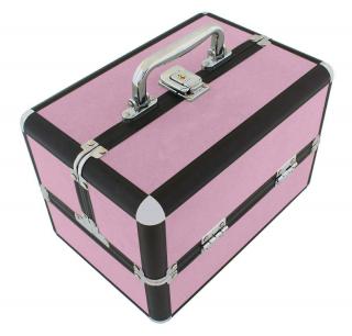Rozkládací kufřík - světle růžový