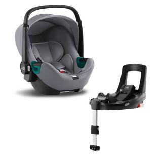 BRITAX RÖMER - Baby-Safe 3 i-Size - Bundle Flex iSense - autosedačka se základnou Barva: frost grey