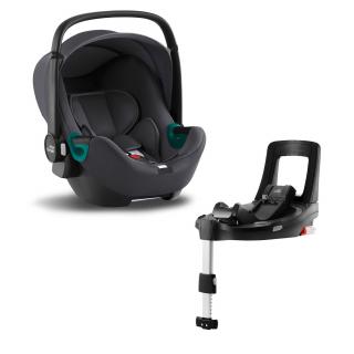 BRITAX RÖMER - Baby-Safe 3 i-Size - Bundle Flex iSense - autosedačka se základnou Barva: Modnight Grey