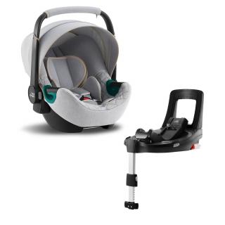 BRITAX RÖMER - Baby-Safe 3 i-Size - Bundle Flex iSense - autosedačka se základnou Barva: Nordic Grey
