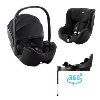 Britax Römer - set Baby-Safe Pro + Vario Base 5Z + autosedačka Dualfix 5z  (40-105cm) Barva: Galaxy Black