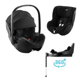 Britax Römer - set Baby-Safe Pro + Vario Base 5Z + autosedačka Dualfix 5z  (40-105cm) Barva: Space Black