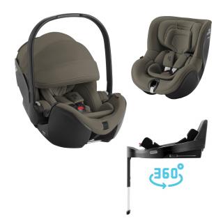 Britax Römer - set Baby-Safe Pro + Vario Base 5Z + autosedačka Dualfix 5z  (40-105cm) Barva: Urban olive