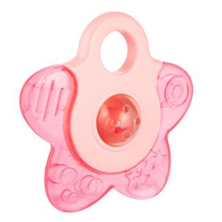 Canpol babies - Silikonové kousátko s chrastítkem Hvězda -pink