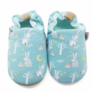 Lait et Miel - textilní capáčky Barefoot - Králíčci Valikost: 12-18 m.