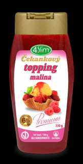 4slim Čekankový topping ovocný 330 g - 3 příchutě Vyber si z těchto lahodných příchutí: Malina