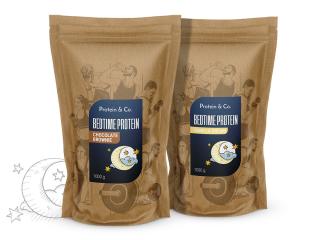 BEDTIME protein 1 + 1 za zvýhodněnou cenu Zvol příchuť: Vanilla dream, Zvol příchuť: Chocolate brownie