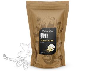 Protein&Co. Gainer 2 kg Zvol příchuť: Vanilla dream