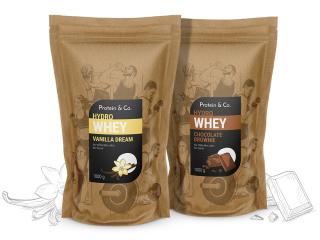 Protein&Co. HYDRO WHEY 2 kg Zvol příchuť: Vanilla dream, Zvol příchuť: Chocolate brownie