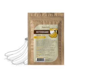 Protein&Co. Ketoshake  – 1 porce 30 g Vyber si z těchto lahodných příchutí: Banana split