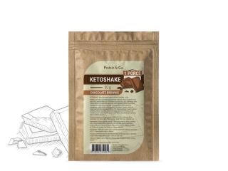 Protein&Co. Ketoshake  – 1 porce 30 g Vyber si z těchto lahodných příchutí: Chocolate brownie